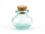Botella de vidrio redonda con corcho 90ml - EcoGreen Glass