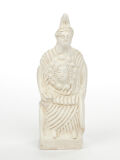 Estatua Minerva - Atenea, pátina clara, 14cm, diosa griega romana de la sabiduría y de los artesanos