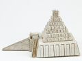 Handicraft bow Tower of Babel, the Babylonian tower, model for painting