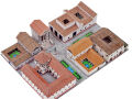 Schreiber hoja, ciudad romana - hoja de artesanía pueblo romano, modelado de cartón, modelo de papel, papercraft, DIY artesanía de papel