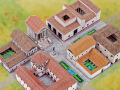 Schreiber-Bogen, roman town - handicraft sheet roman village, cardboard model making