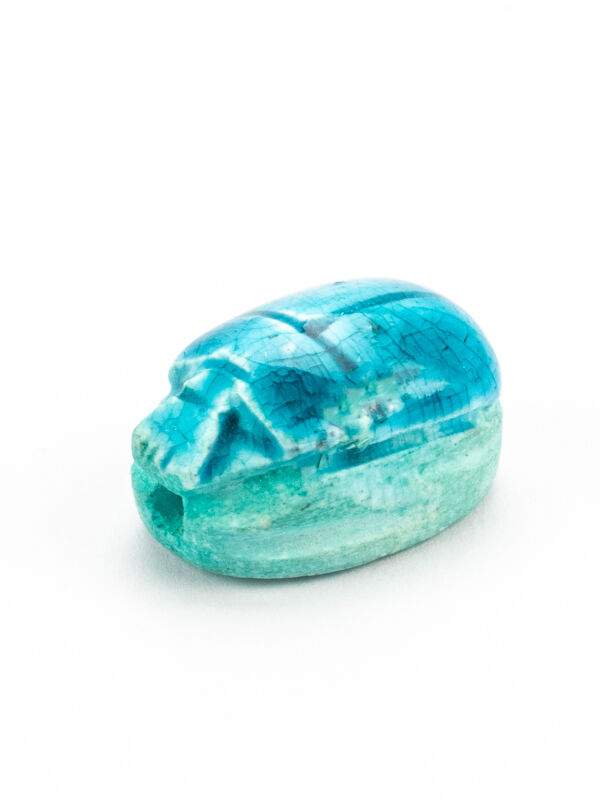 Scarab beetle faience turquoise - Egyptian jewellery pendant