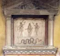 Altar Lararium Roman cult - altarpiece from Pompeii