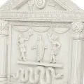 Relief Lararium Haus der Vettier, Pompeji-Hauskult mit Lares und Genius, Wandrelief Replik 30x28cm