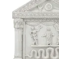 Relief Lararium Haus der Vettier, Pompeji-Hauskult mit Lares und Genius, Wandrelief Replik 30x28cm