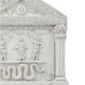 Relief Lararium Haus der Vettier, Pompeji-Hauskult mit Lares und Genius, Wandrelief Replik 30x28cm
