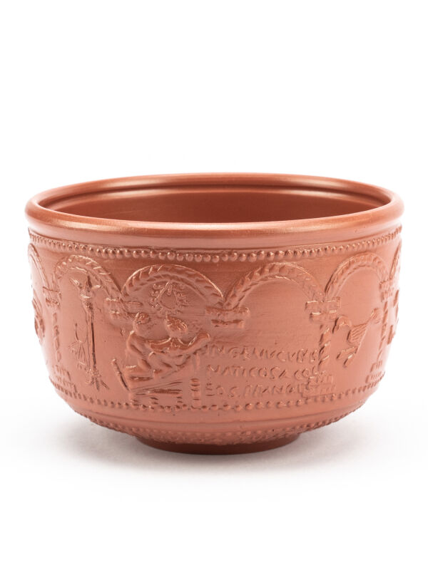 Mug Lavina, drinking bowl eroticism, roman drinking vessel with relief decoration