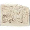 Relieve Carro Viajero con Caballo y Carro,...