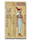Marcador de libros tinker Egipto God Selket, 19x5cm papel...
