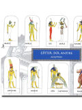Artesanía-postales dioses del mundo antiguo - Egipto