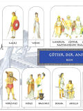 Handicraft postcard gods of the ancient world - Rome