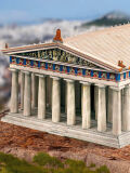 Arco de Schreiber, Partenón de Atenas, modelismo en cartón, modelismo en papel, papercraft, DIY paper crafting
