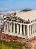 Schreiber sheet, Parthenon Athens, cardboard model making