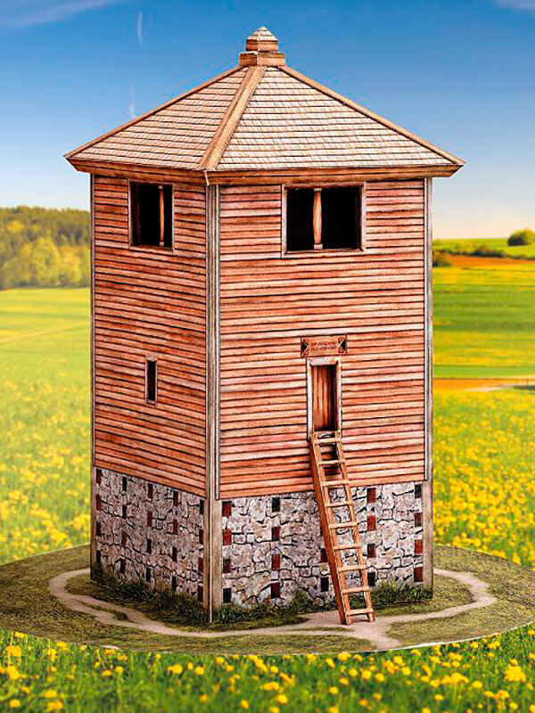 Schreiber-Bogen, torre de vigilancia romana de madera,...