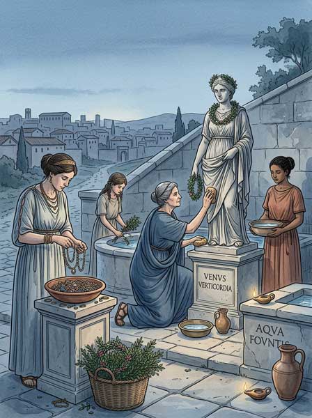 Venus Verticordia Veneralia römisches Reinigungsritual - Frauen am Brunnen