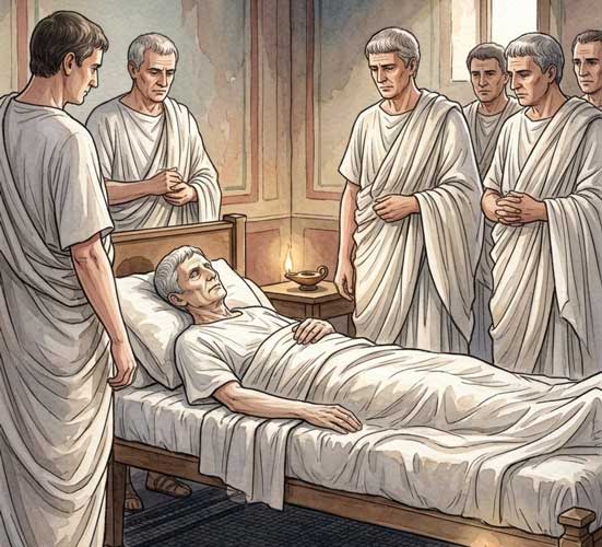 Tod des Augustus in Nola