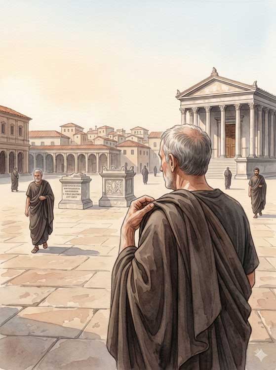 Tod des Augustus in Nola, Gedenken an Lucius Caesar in Pisa
