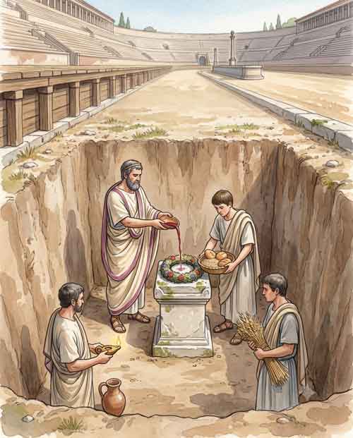 Consus: unterirdischer Altar im Circus Maximus