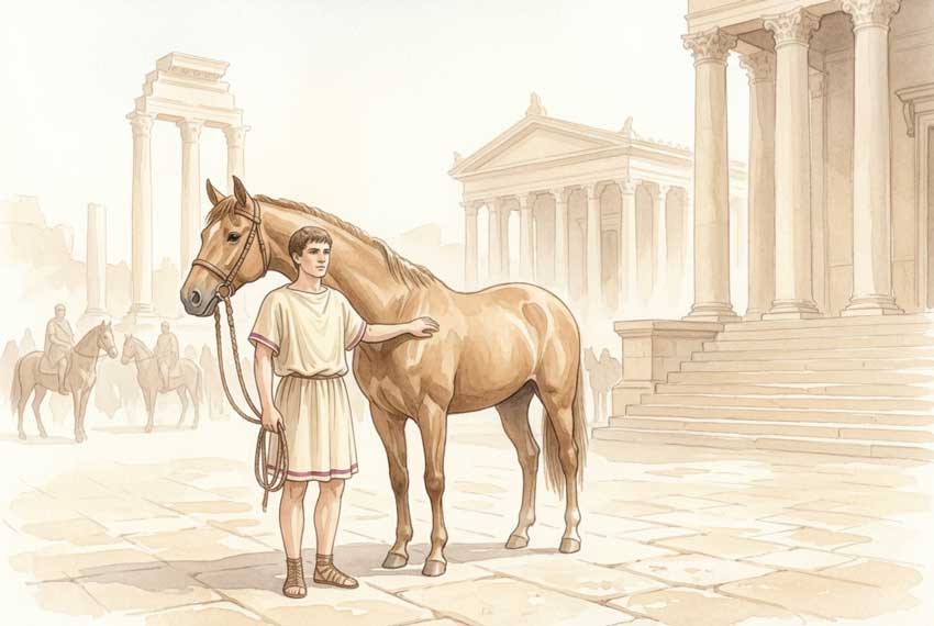 Equorum probatio: Musterung der Ritterpferde auf der Via Sacra in Rom