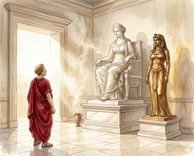 Tempel der Venus Genetrix auf dem Forum Iulium in Rom