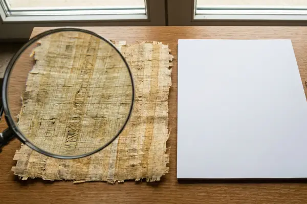 Assembler du papyrus à la main à l’école