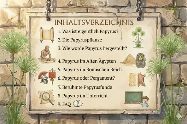 Papyrus Pflanze und Verwendung Inhaltsverzeichnis
