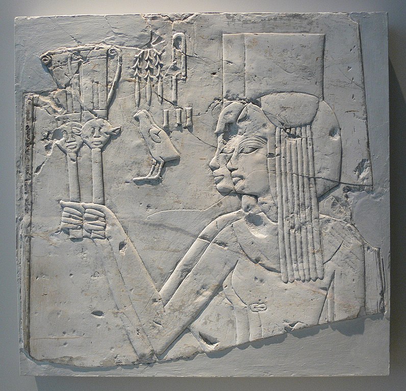 Ägyptisches Sistrum Relief